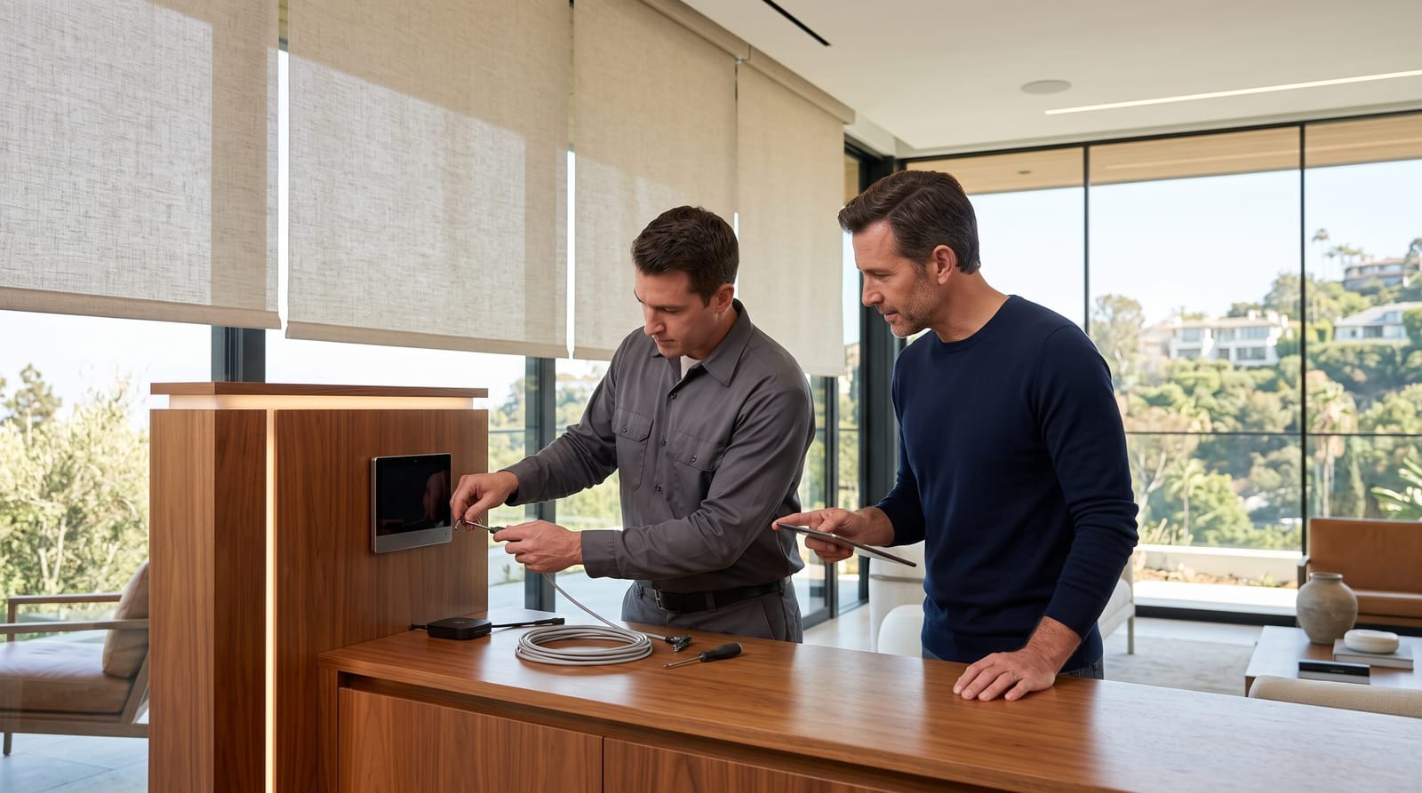 How Lighting Control and Motorized Shades Work Together in a Smart Home